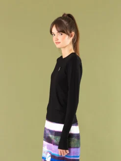 Black Evening T-shirt With Mittens<agnès b. Discount