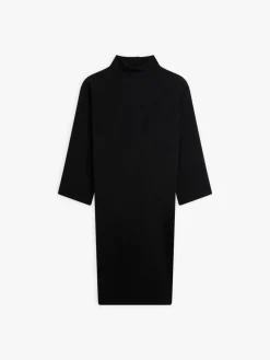 Black High Neck Kimono Dress<agnès b. Hot
