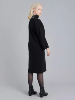 Black High Neck Kimono Dress<agnès b. Hot
