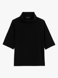 Black High Neck Moree Top<agnès b. Shop