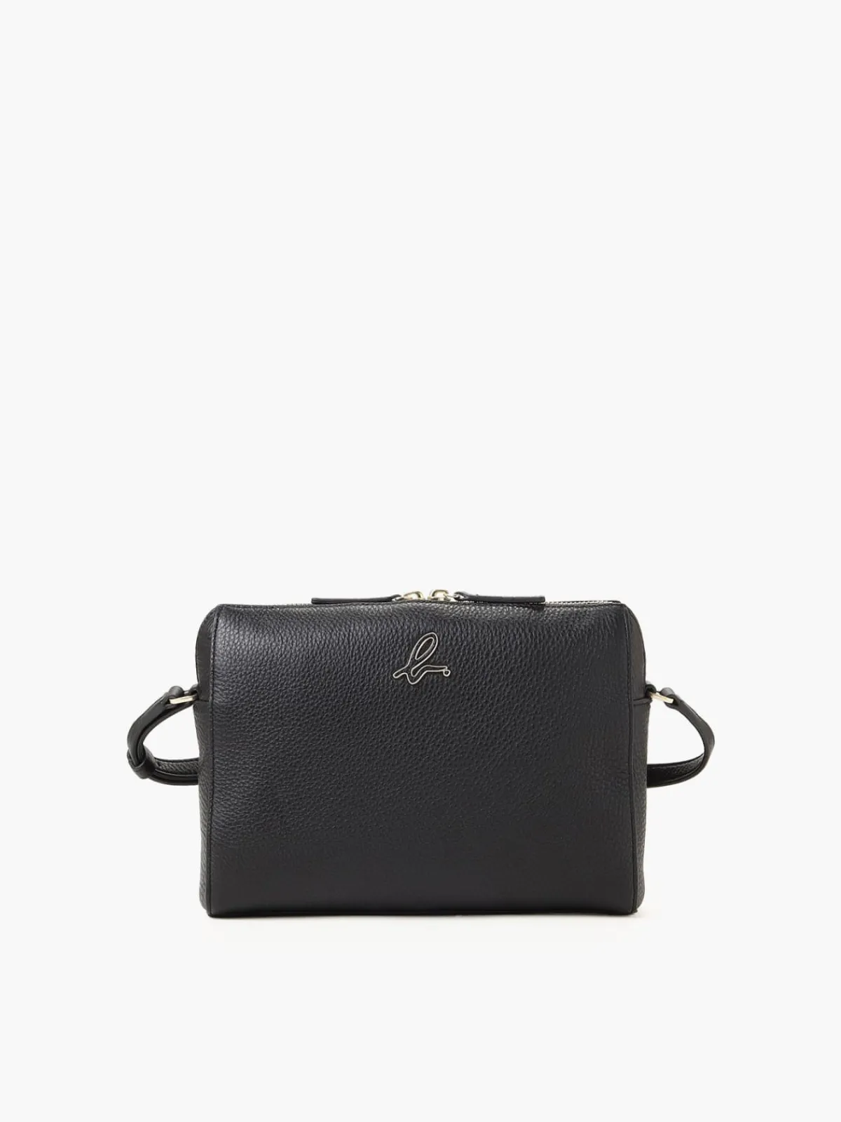 Black Iris Leather Handbag<agnès b. Sale