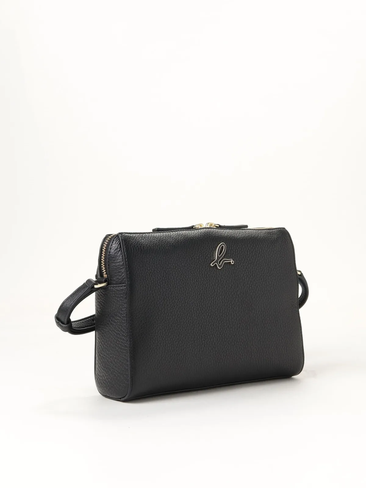 Black Iris Leather Handbag<agnès b. Sale