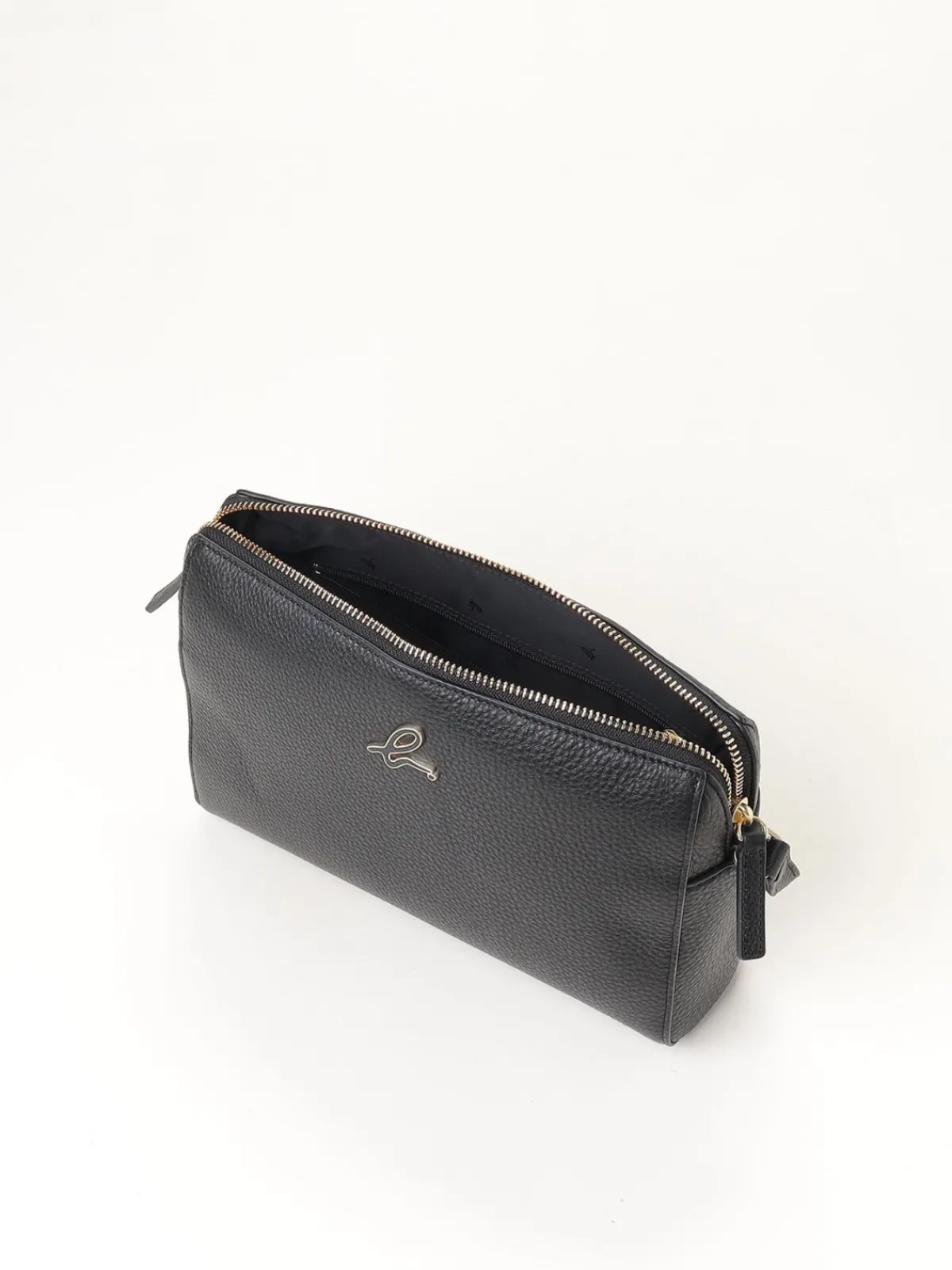 Black Iris Leather Handbag<agnès b. Sale