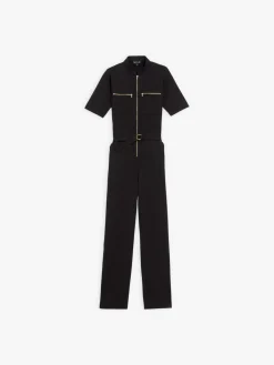 Black Jersey Handy Long Jumpsuit<agnès b. Hot