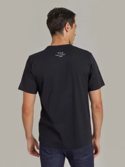 Black Le Mixte Artist Alan Vega Unisex Cotton Jersey T-shirt<agnès b. Outlet