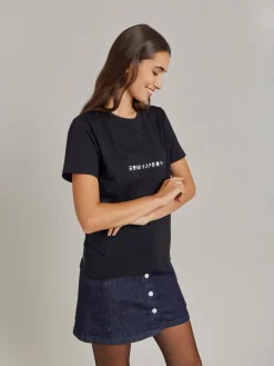 Black Le Mixte Artist Jim Joe Unisex Cotton Jersey T-shirt<agnès b. Online