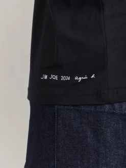 Black Le Mixte Artist Jim Joe Unisex Cotton Jersey T-shirt<agnès b. Online