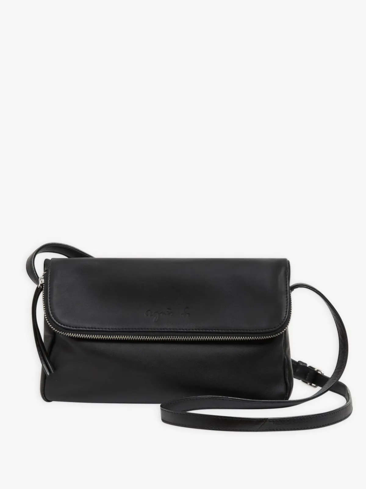 Black Leather Asya Bag<agnès b. Cheap