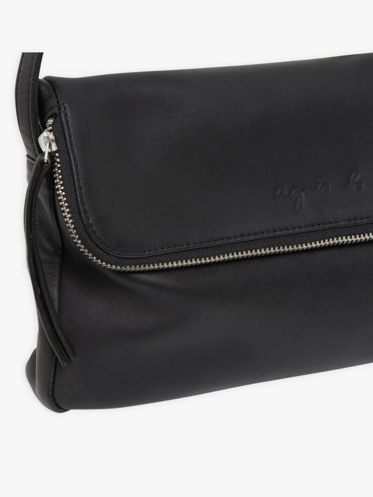 Black Leather Asya Bag<agnès b. Cheap