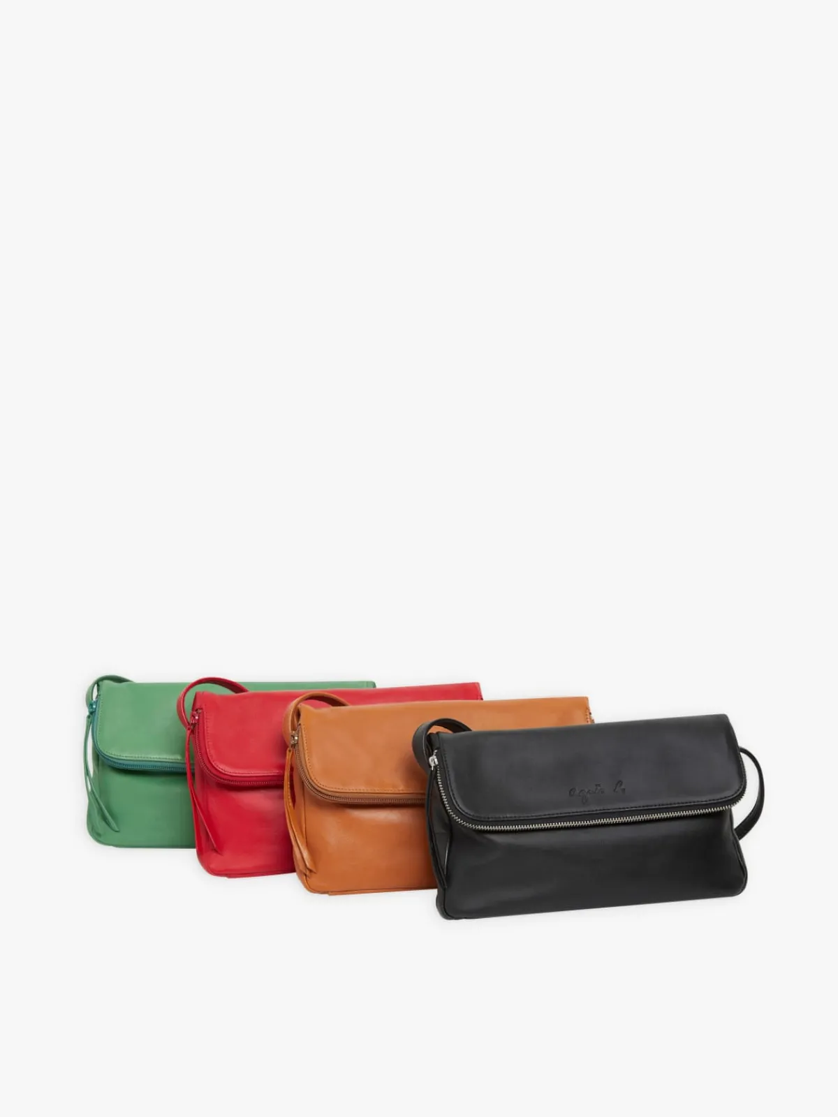 Black Leather Asya Bag<agnès b. Cheap