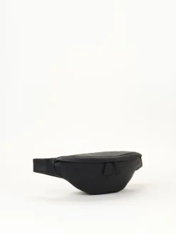 Black Leather Belt Bag<agnès b. Shop
