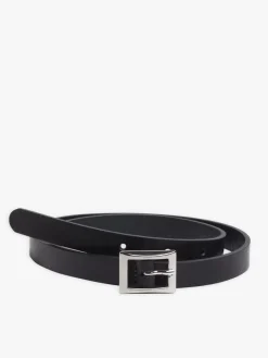 Black Leather Box Belt<agnès b. Store
