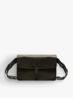 Black Leather Hana Clutch<agnès b. Cheap