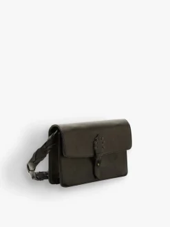 Black Leather Hana Clutch<agnès b. Cheap