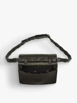 Black Leather Hana Clutch<agnès b. Cheap