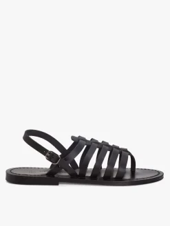 Black Leather Homère Sandals K. Jacques<agnès b. Best