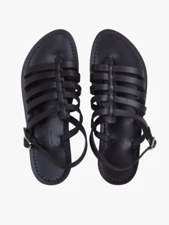 Black Leather Homère Sandals K. Jacques<agnès b. Best