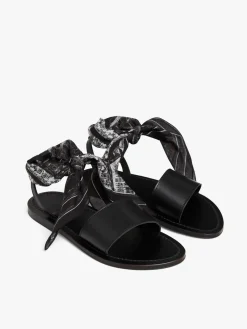 Black Leather K.Jacques Pour Prométhéesandals<agnès b. Best Sale