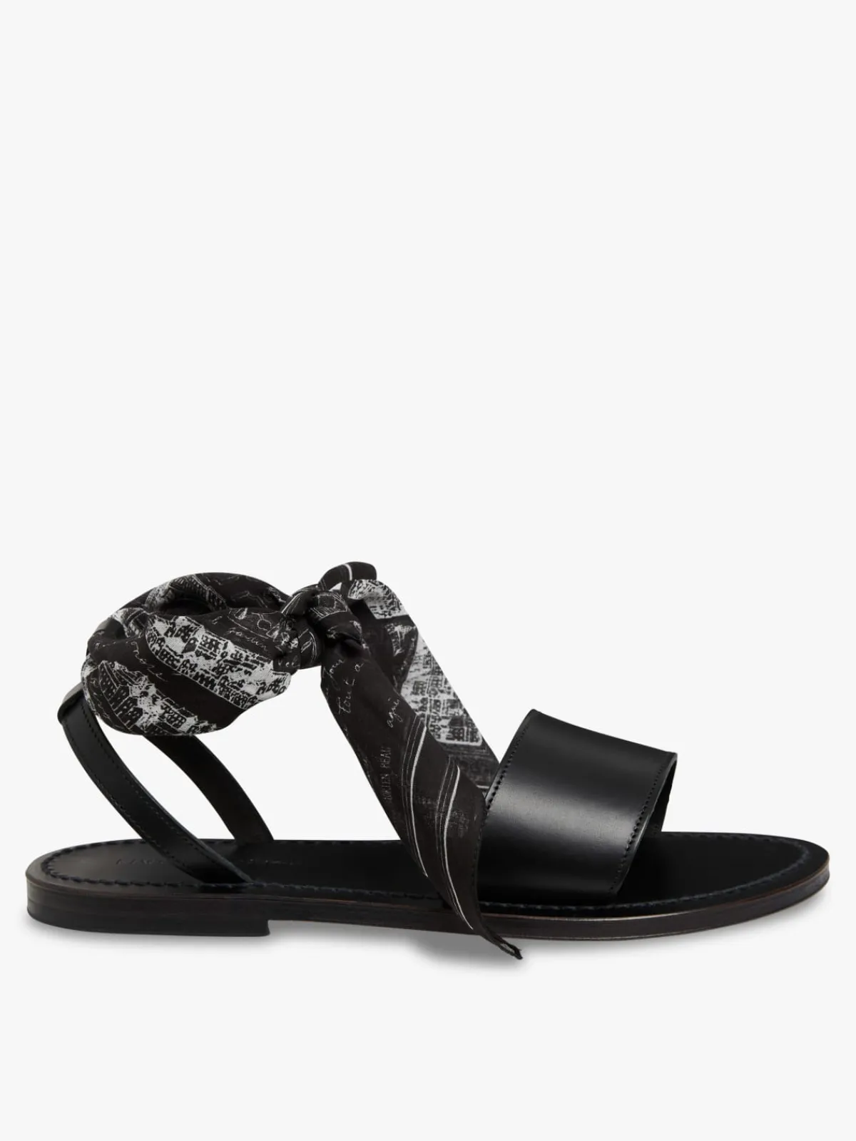 Black Leather K.Jacques Pour Prométhéesandals<agnès b. Best Sale