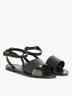 Black Leather K.Jacques Pour Prométhéesandals<agnès b. Best Sale