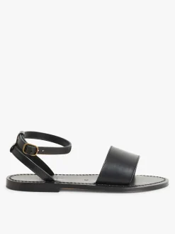Black Leather K.Jacques Pour Prométhéesandals<agnès b. Best Sale