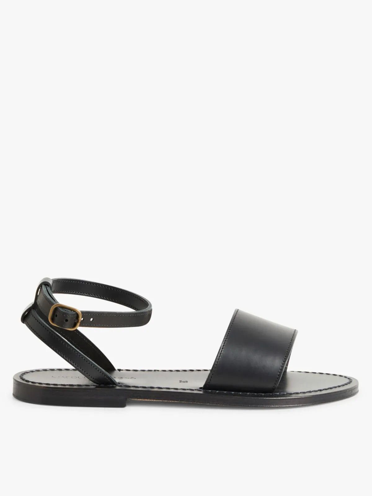Black Leather K.Jacques Pour Prométhéesandals<agnès b. Best Sale