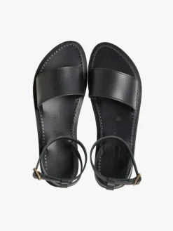 Black Leather K.Jacques Pour Prométhéesandals<agnès b. Best Sale