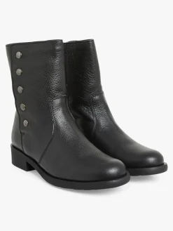 Black Leather New Pression Boots<agnès b. Shop