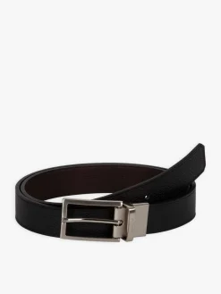 Black Leather Versus Reversible Belt<agnès b. Discount
