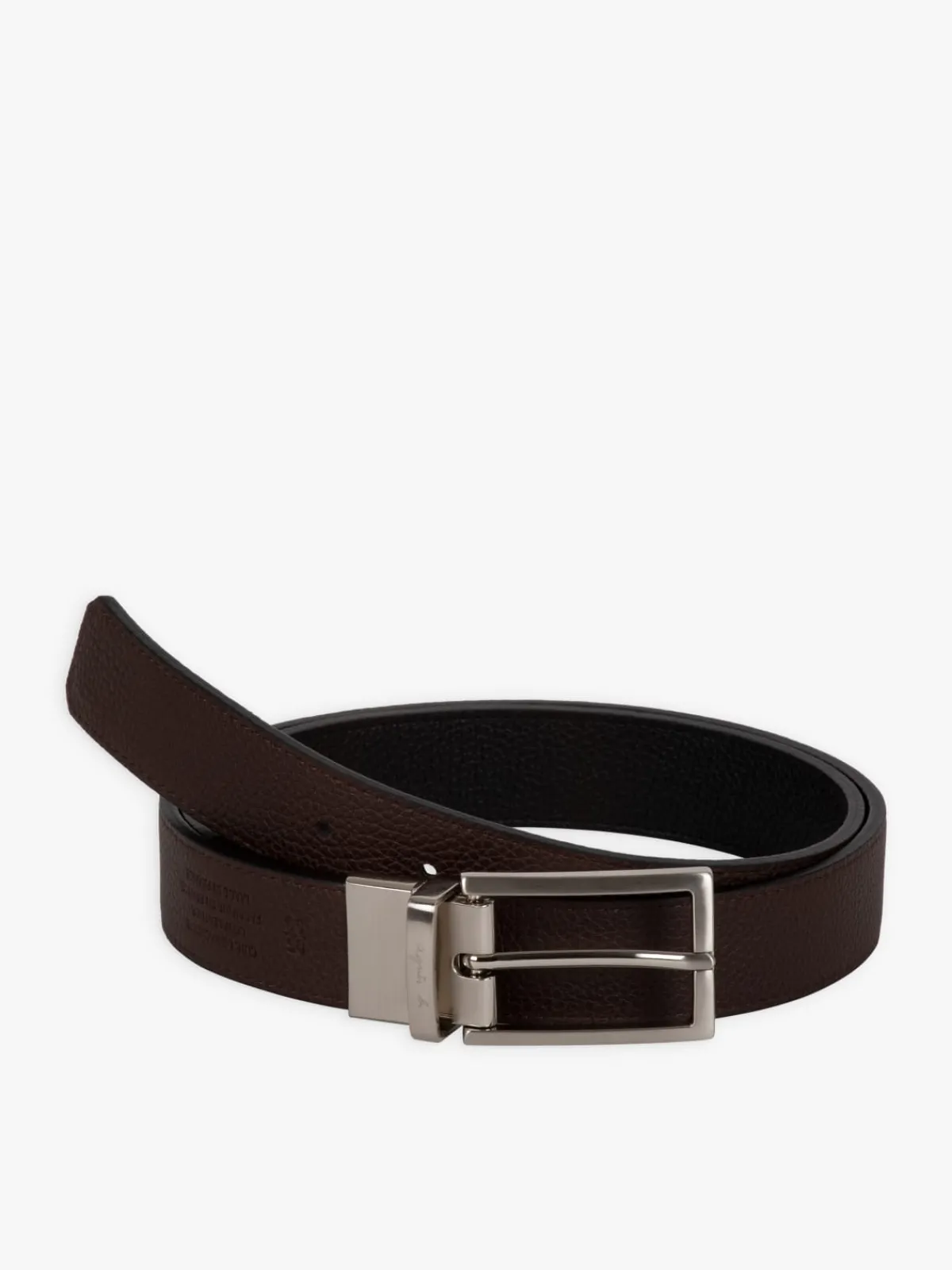 Black Leather Versus Reversible Belt<agnès b. Discount