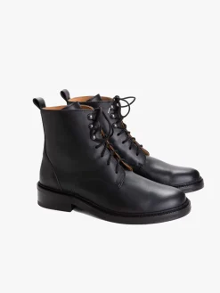Black Leather Zoe Ankle Boots<agnès b. Best Sale