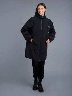 Black Lined Hooded Parka<agnès b. Online