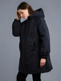 Black Lined Hooded Parka<agnès b. Online