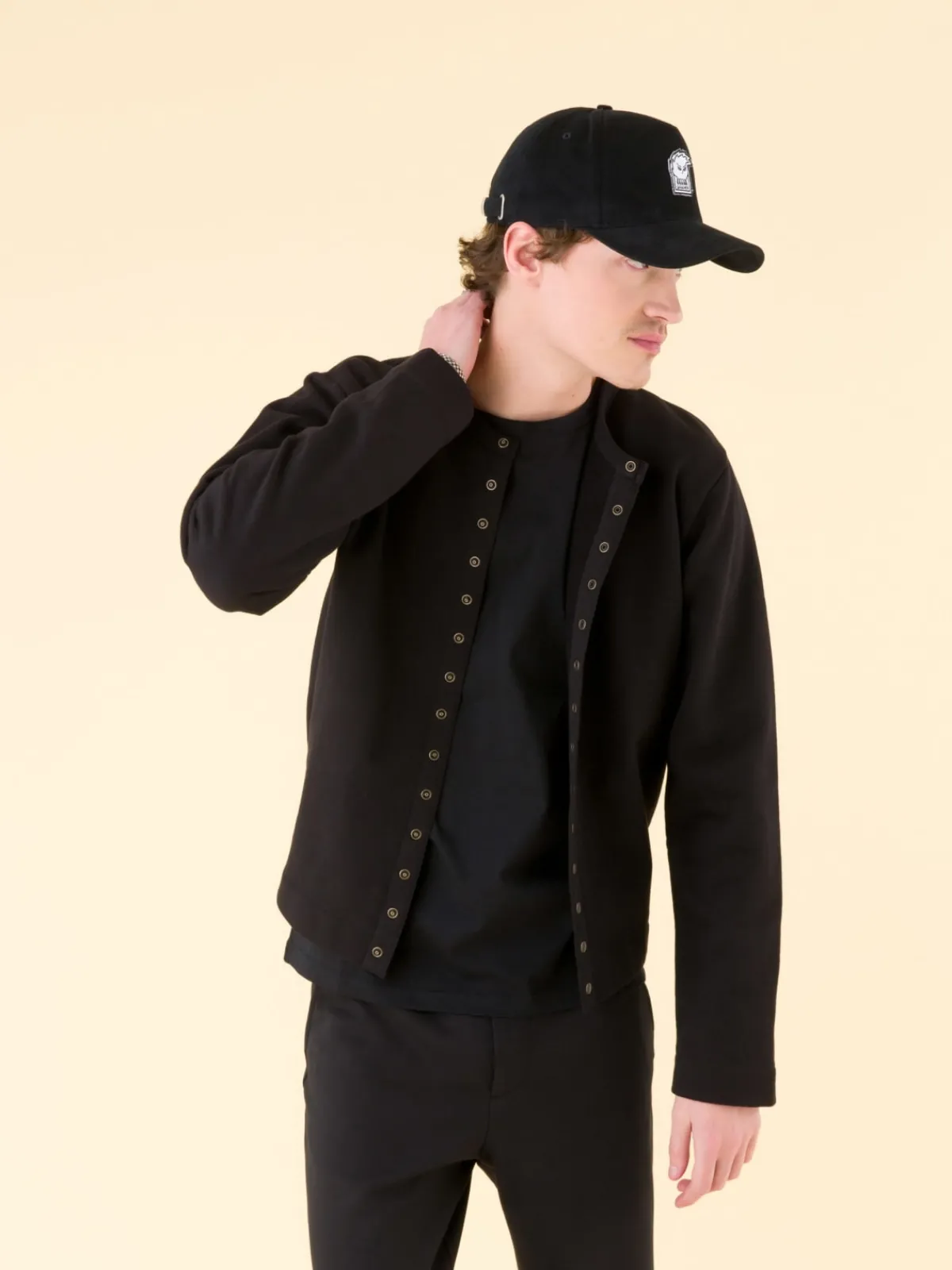 Black Long Sleeves Coulos T-shirt<agnès b. Shop