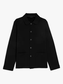 Black Mandarin 2 Jacket Cotton Fleece<agnès b. Cheap