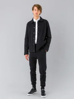 Black Mandarin 2 Jacket Cotton Fleece<agnès b. Cheap