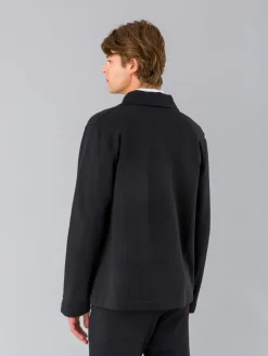 Black Mandarin 2 Jacket Cotton Fleece<agnès b. Cheap