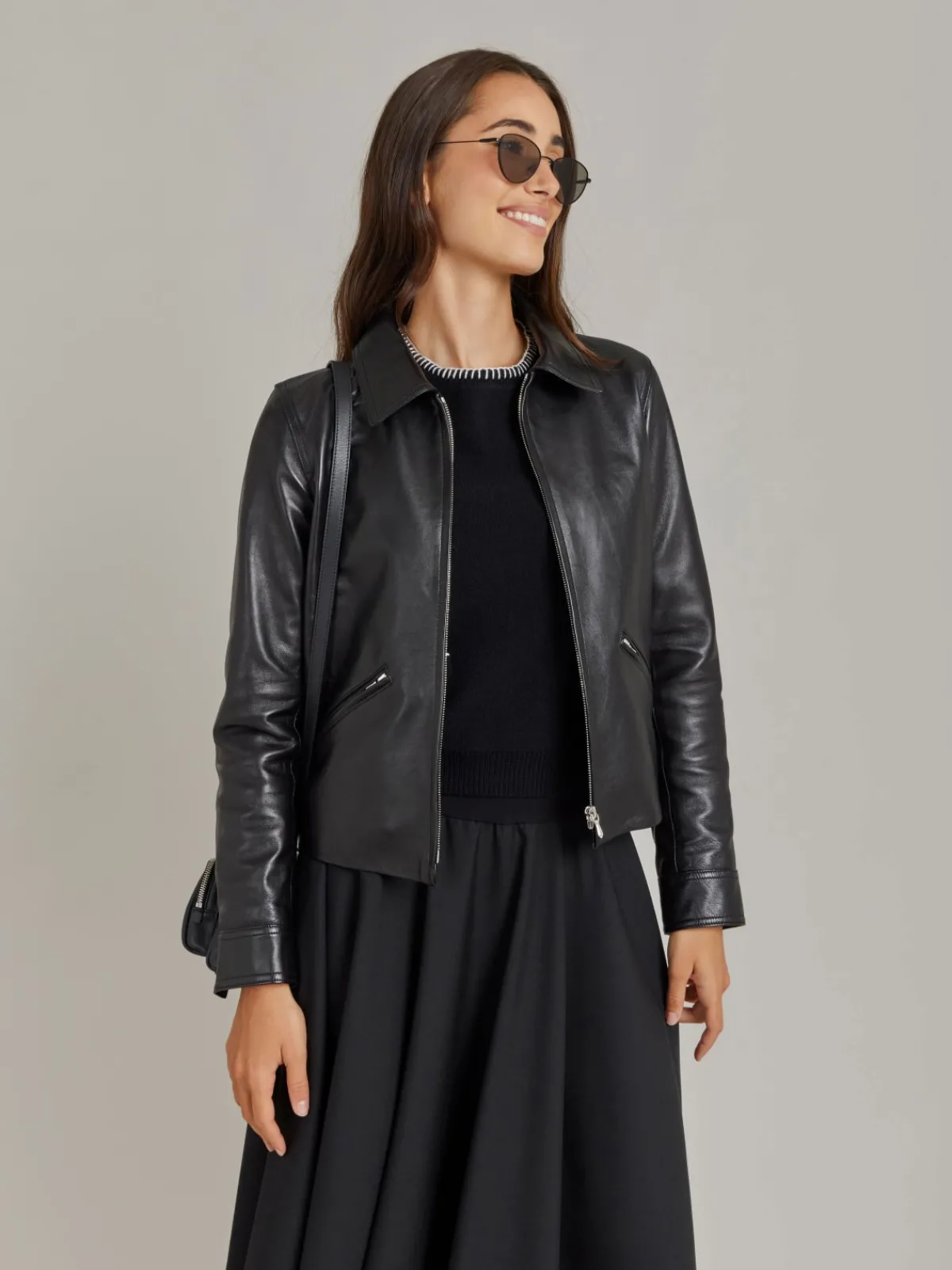 Black Merino Wool Feston Sweater<agnès b. Fashion