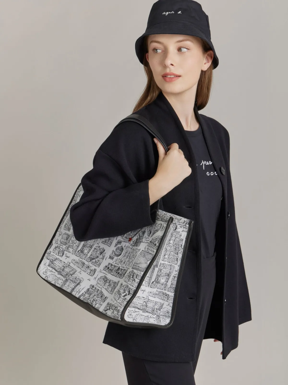 Black Merino Wool Germain Jacket<agnès b. Sale
