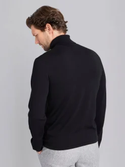 Black Merino Wool New Light Sweater<agnès b. Store