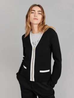 Black Merino Wool Oppo Jacket<agnès b. Outlet