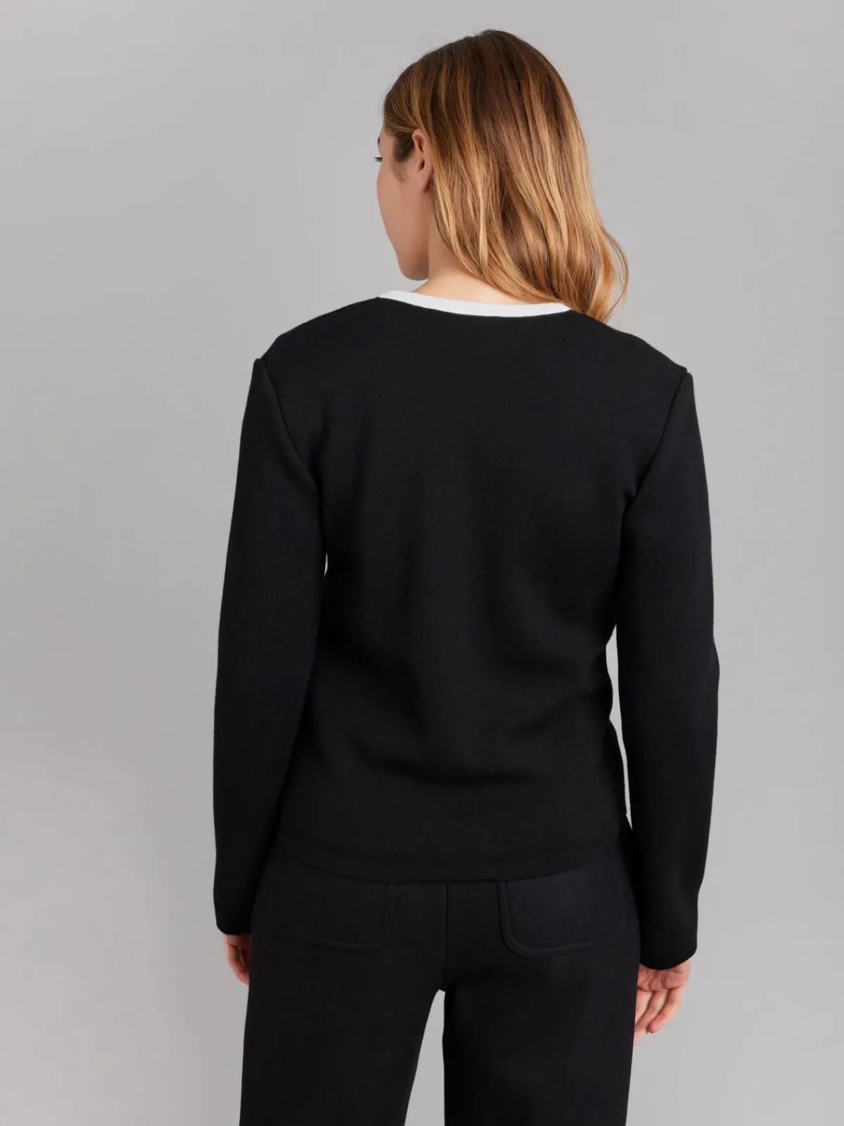 Black Merino Wool Oppo Jacket<agnès b. Outlet