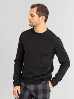 Black Merino Wool Park Sweater<agnès b. Outlet