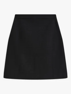 Black Merino Wool Reversible Skirt<agnès b. Cheap