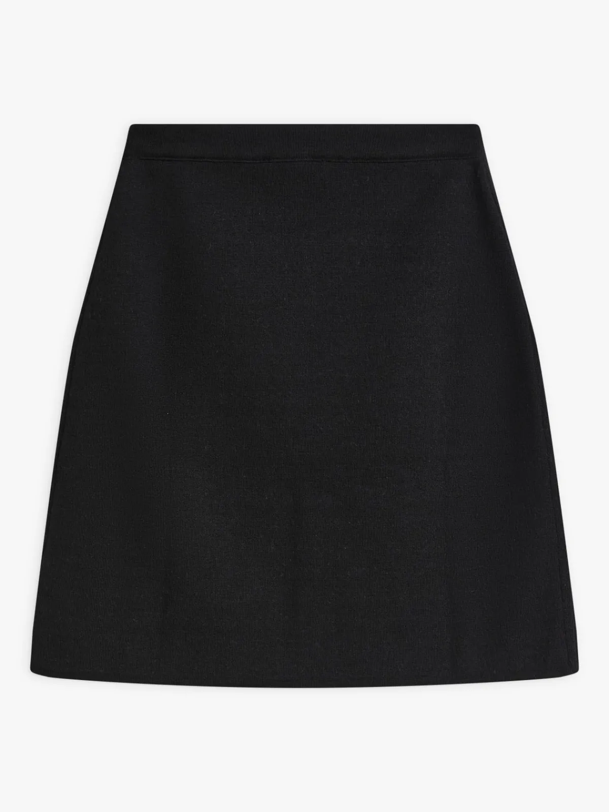 Black Merino Wool Reversible Skirt<agnès b. Cheap