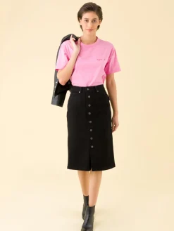 Black Misfits Long Skirt<agnès b. New