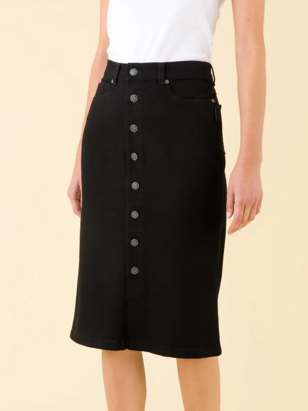 Black Misfits Long Skirt<agnès b. New