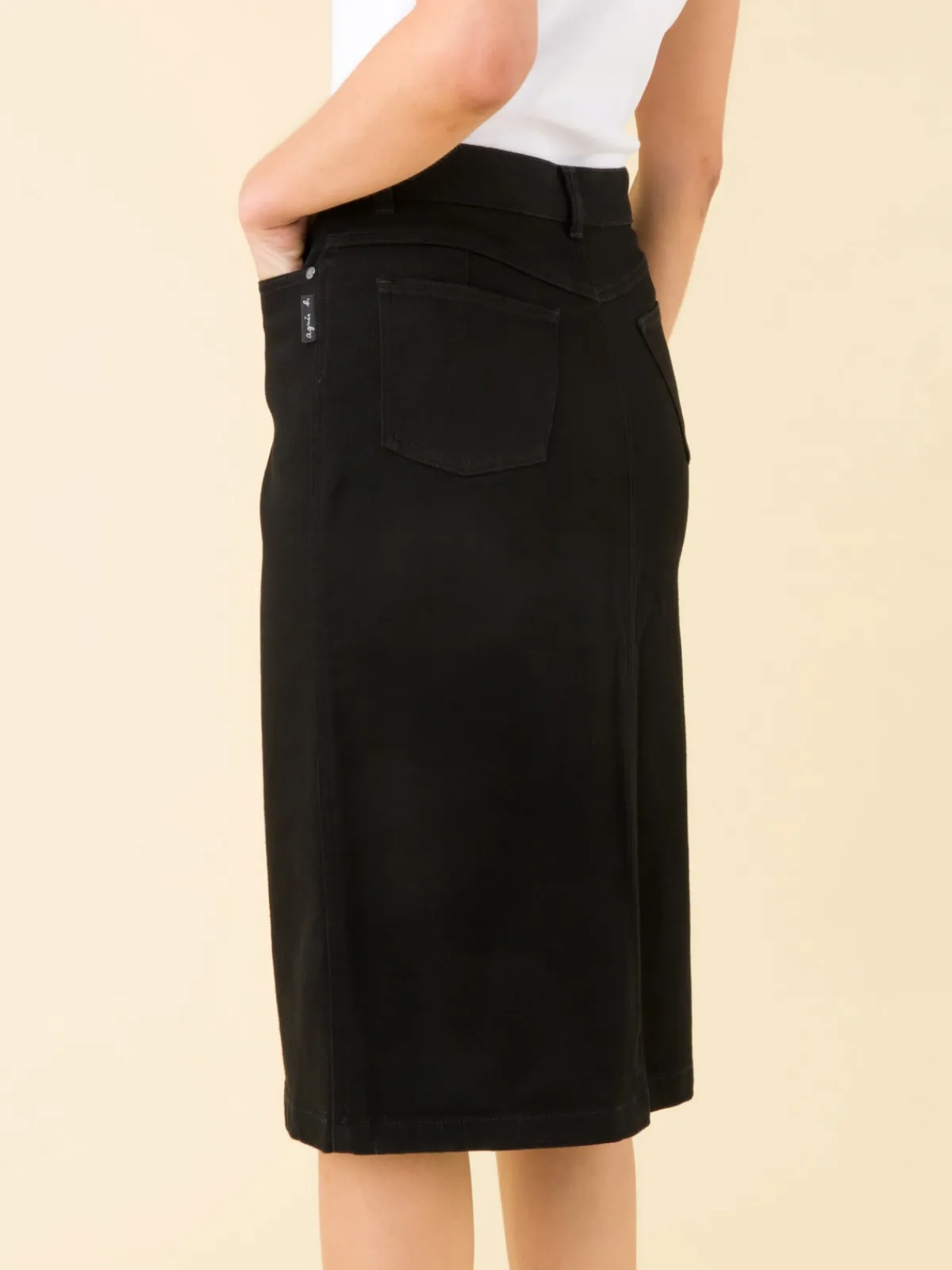 Black Misfits Long Skirt<agnès b. New