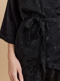 Black New Liz Kimono Shirt<agnès b. Fashion