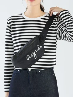 Black Nylon Bum Bag<agnès b. Store